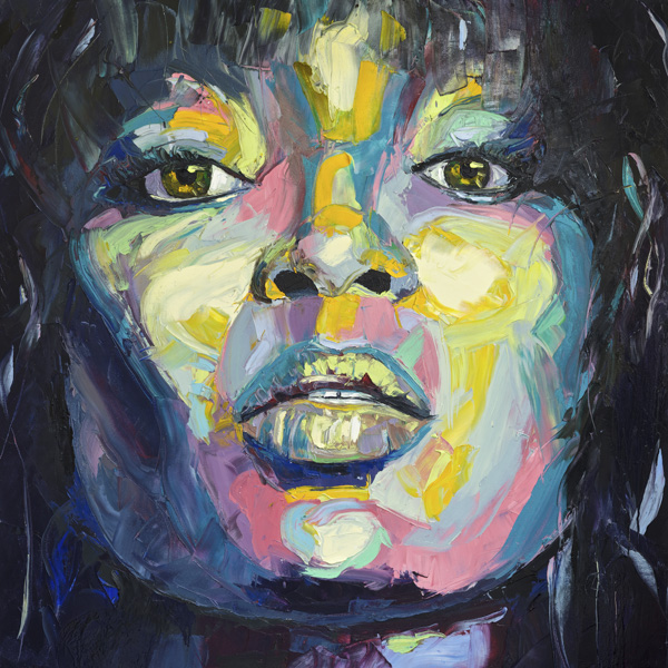 Naomi | Size: 48x48" | Price: $6,500 USD | Oil & pallet knife on canvas