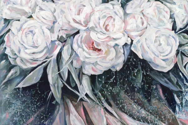 Wedding Bouquet | Size: 48x60 | Price: $6,500 USD | Acrylic on canvas